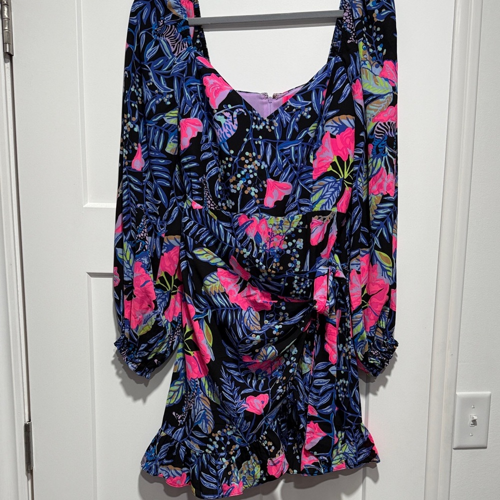 Lilly Pulitzer Lila Purple and Blue Patterned Dress